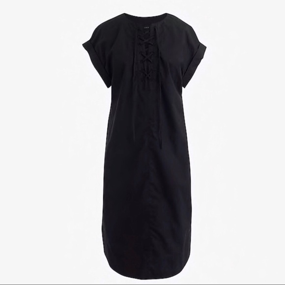 J. Crew petite lace-up shirt dress - Picture 3 of 3